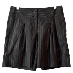 CAbi Black Pinstripe High Waist Shorts